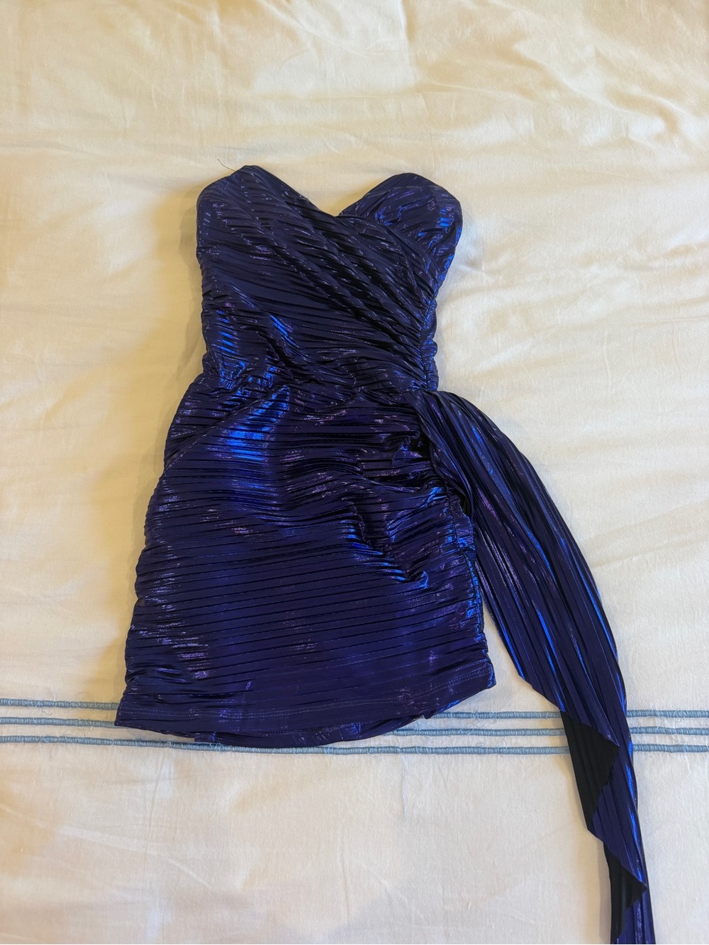 Lucy in the Sky Strapless Royal Blue Mini Dress